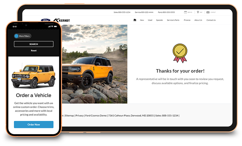 Order-A-Vehicle - Tablet/Phone